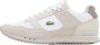 Lacoste Vintage-geïnspireerde Partner Piste Leren Sneakers Beige Heren - Thumbnail 4
