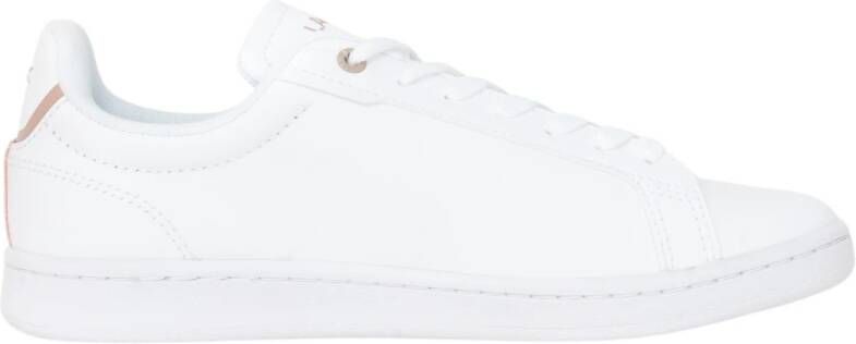 Lacoste Stijlvolle Witte Casual Sneakers voor Vrouwen Wit Dames