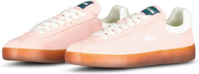 Lacoste Leren sneakers met labelpatch en logoprint model 'BASESHOT'