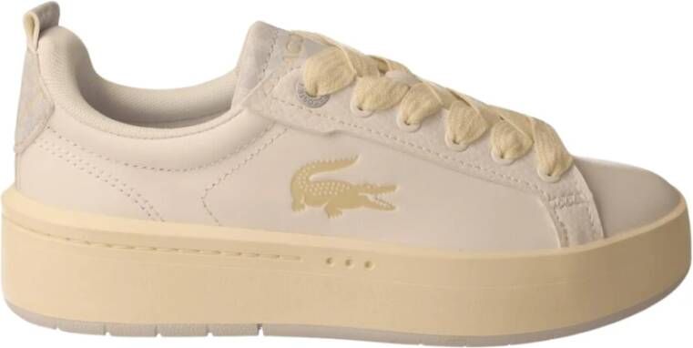 Lacoste Witte Carnaby Sneakers voor Dames Wit Dames