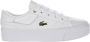 Lacoste Witte Gouden Platform Sneakers Vrouwen White Dames - Thumbnail 9