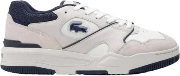 Lacoste Witte Leren Veterschoenen White Heren