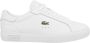 Lacoste Witte sportieve leren damessneakers - Thumbnail 1