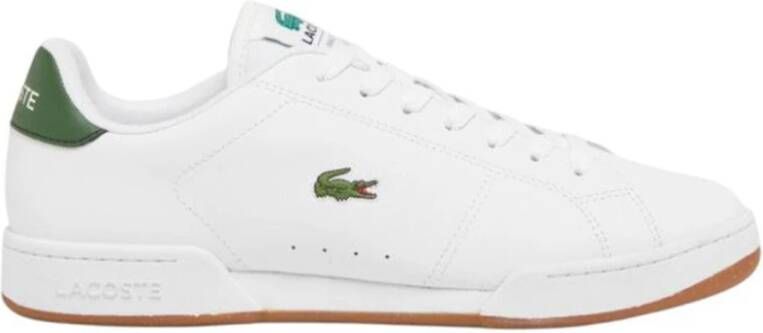 Lacoste Witte sportieve leren sneakers
