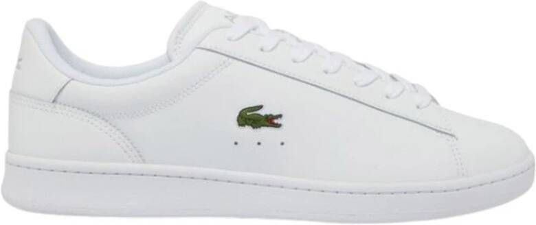 Lacoste Witte Sportieve Leren Sneakers