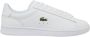 Lacoste Witte Sportieve Leren Sneakers - Thumbnail 1