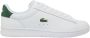 Lacoste Witte sportieve leren sneakers White Heren - Thumbnail 9