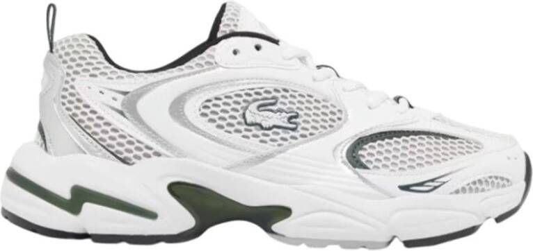 Lacoste Witte Textiel Sports Sneakers Vrouwen