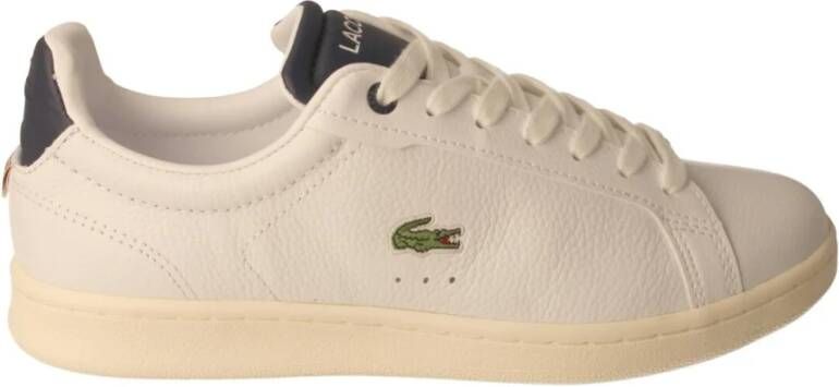 Lacoste Witte Blauwe Carnaby Damessneakers Wit Dames
