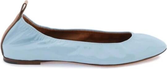 Lanvin Ballerina Flat van lakleer Blue Dames