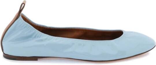 Lanvin Ballerina Flat van lakleer Blue Dames