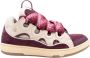 Lanvin Beige Bourgondische Leren Sneakers Veters Multicolor - Thumbnail 1