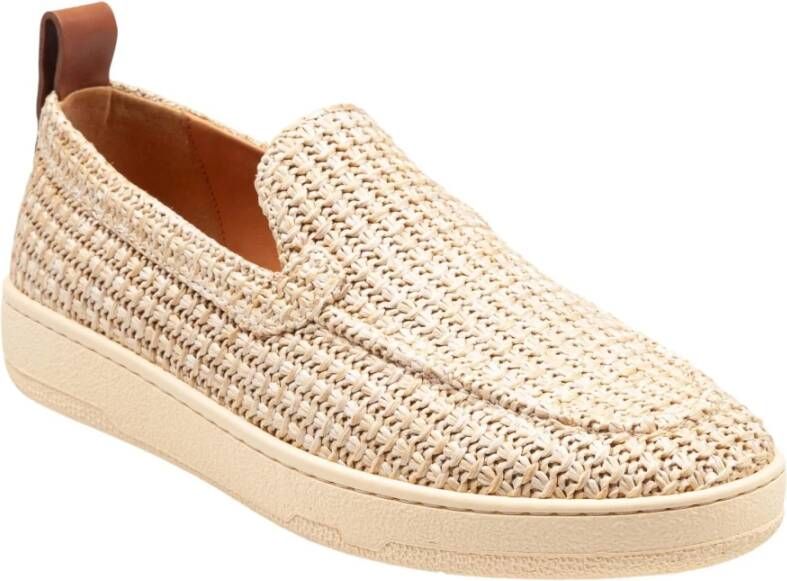 Lanvin Beige Platte Schoenen met Treklipje