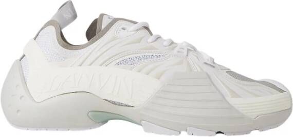 Lanvin Veelkleurige stof en rubberen flash-x sneakers Wit Dames