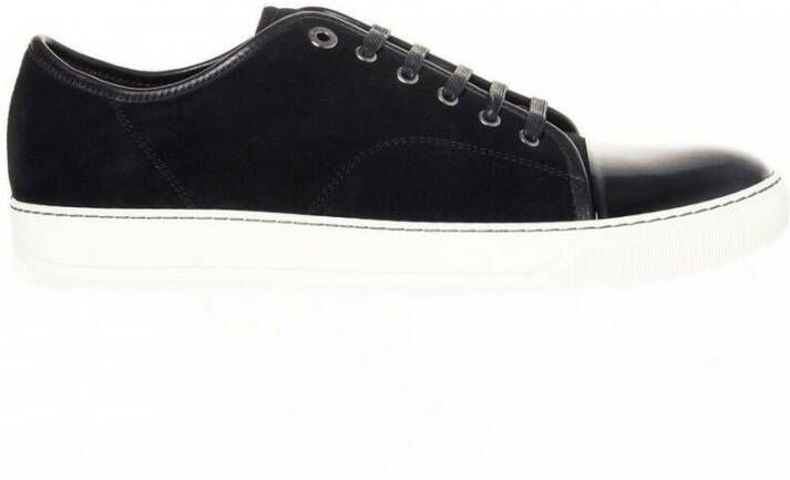 Lanvin Contrasted Toe Cap Sneakers Zwart Heren
