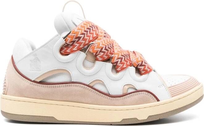 Lanvin Curb Leather Sneakers