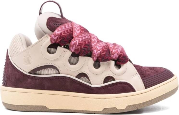 Lanvin Curb Leather Sneakers