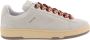 Lanvin Aztec-Weave Vetersluiting Suède Sneakers Beige Heren - Thumbnail 1