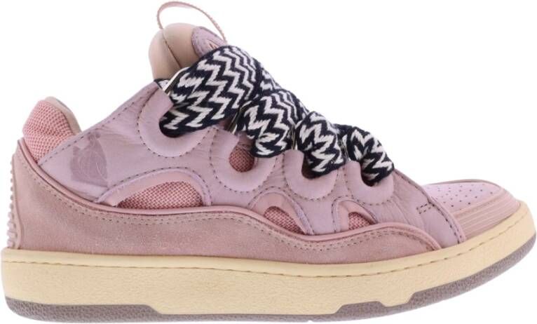Lanvin Stijlvolle Curb Sneakers voor dames Pink Dames