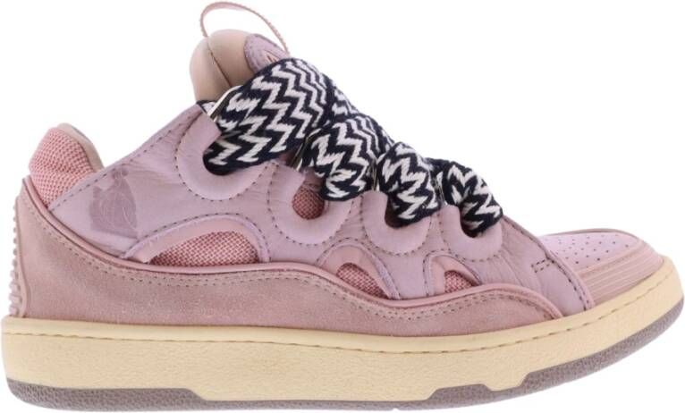 Lanvin 90's Geïnspireerde Multimateriaal Sneaker Pink Dames - Foto 2