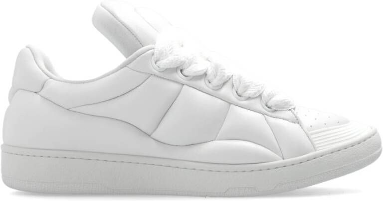 Lanvin XL Lage Leren Sneakers White Heren