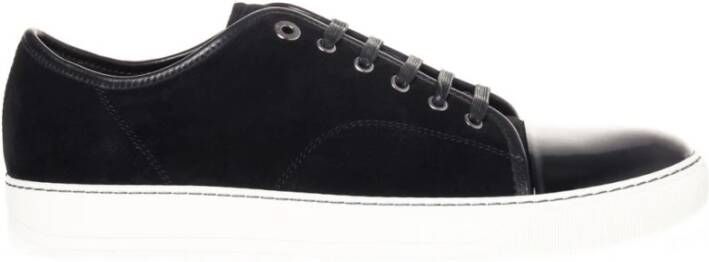 Lanvin Leren Sneakers voor Heren Stijlvol en Comfortabel Black Heren