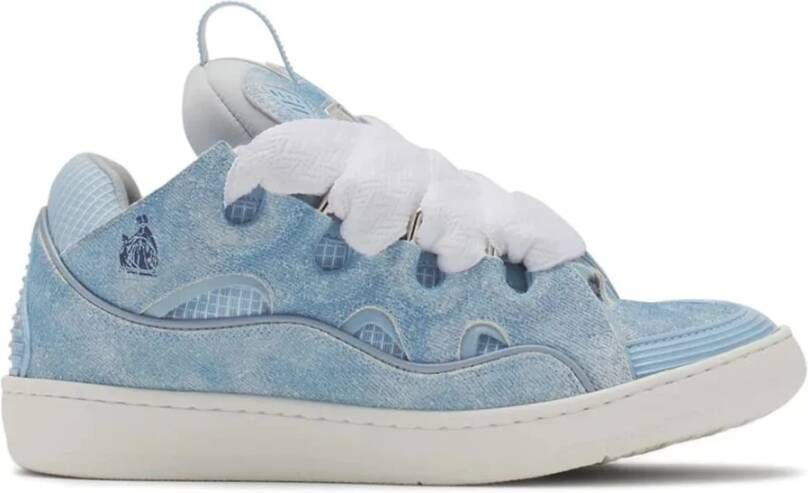 Lanvin Denim Blauwe Sneakers