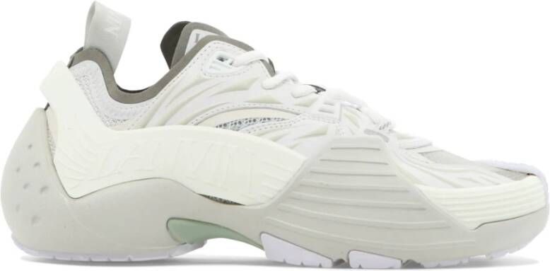 Lanvin Veelkleurige stof en rubberen flash-x sneakers Wit - Foto 6