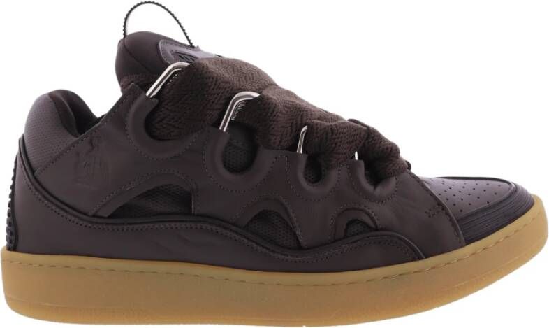 Lanvin Heren Curb Sneaker Bruin Brown Heren