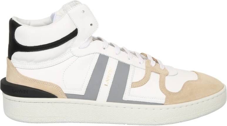 Lanvin Hoge Top Toned Sneakers White Heren