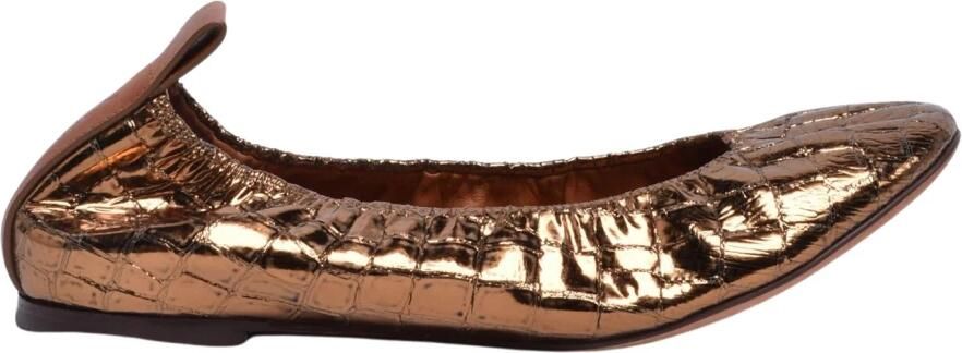 Lanvin Ballerina Flat in Metallic Leather - Foto 2