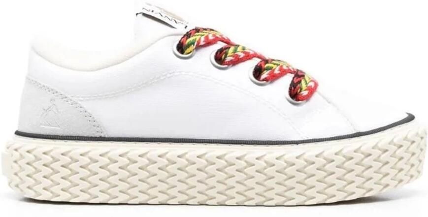 Lanvin Cotton Lace-Up Sneakers