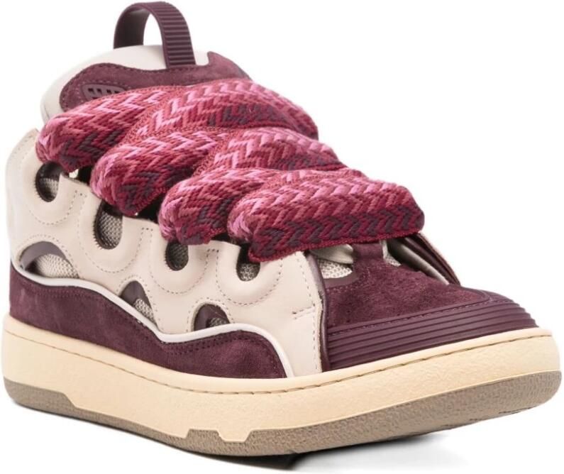 Lanvin Curb Leather Sneakers