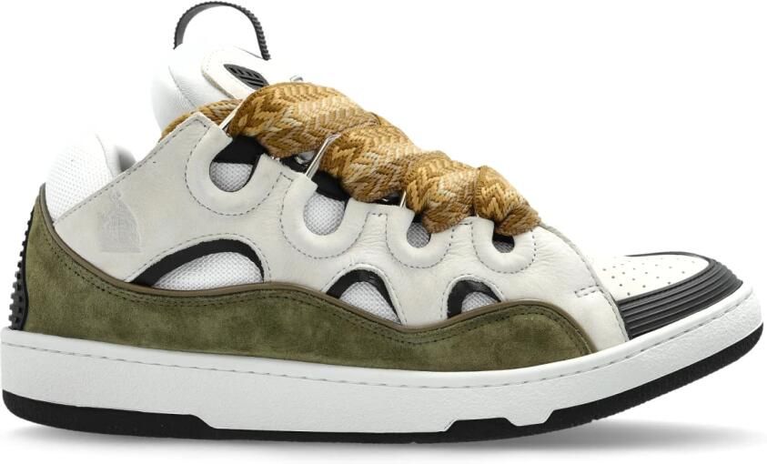 Lanvin Curb Leather Sneakers