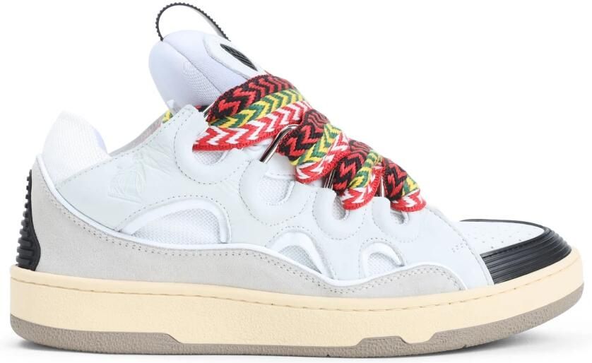 Lanvin Witte Sneakers Overdreven Silhouet Multikleur Veters - Foto 3