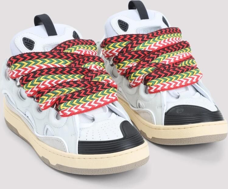 Lanvin Witte Sneakers Overdreven Silhouet Multikleur Veters - Foto 2