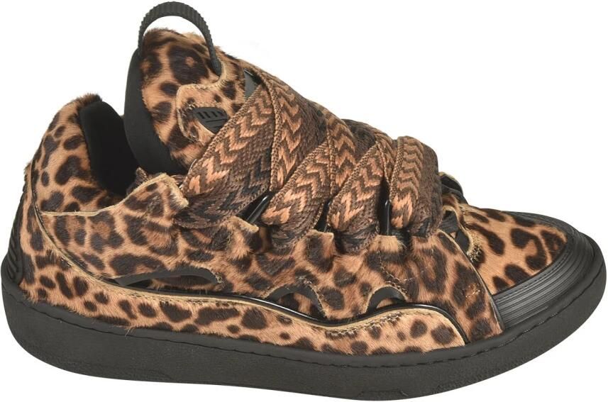 Lanvin Curb Leather Sneakers