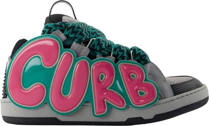 Lanvin Curb Leather Sneakers