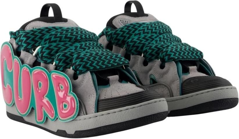 Lanvin Curb Leather Sneakers - Foto 2