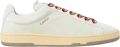 Lanvin Aztec-Weave Vetersluiting Suède Sneakers Beige Heren - Wit