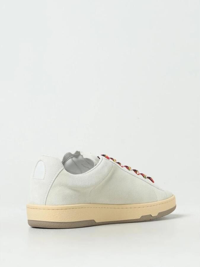 Lanvin Aztec-Weave Vetersluiting Suède Sneakers Beige Heren - Foto 4