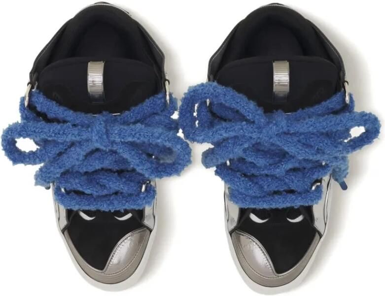 Lanvin Curb Metallic Leather Sneakers