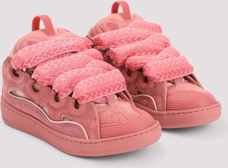 Lanvin Roze Suède Sneakers A del Teen - Foto 2