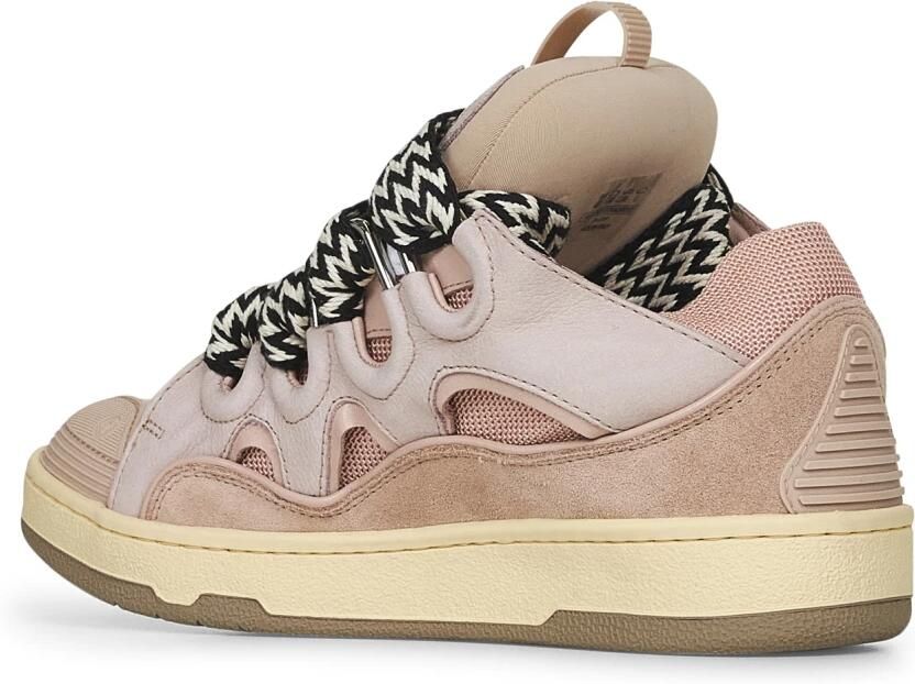 Lanvin Leren Sneakers met Maxi Tong Sluiting Pink Dames - Foto 8