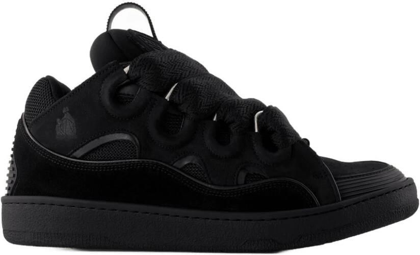 Lanvin Sneakers Curb Leather Sneakers Black
