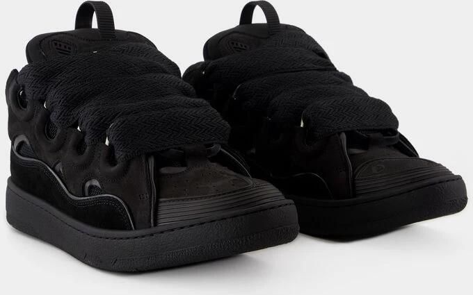 Lanvin Sneakers Curb Leather Sneakers Black - Foto 9