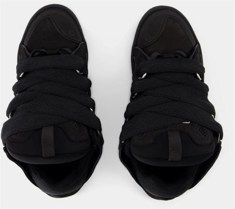 Lanvin Sneakers Curb Leather Sneakers Black - Foto 8