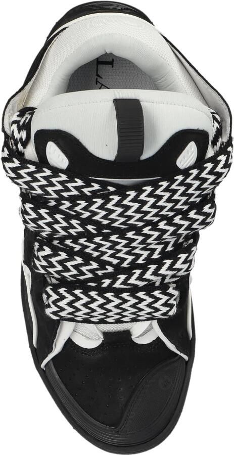 Lanvin Sneakers Curb Leather Sneakers Black White - Foto 9