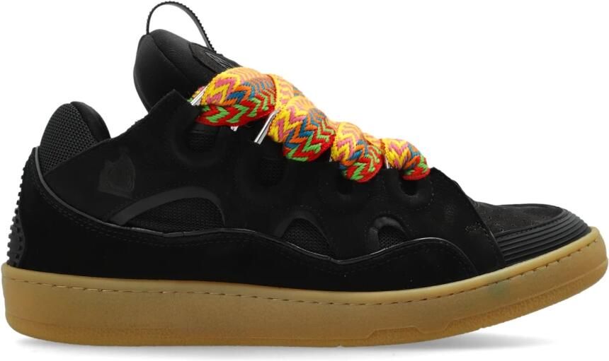 Lanvin Sneakers Leather Curb Black