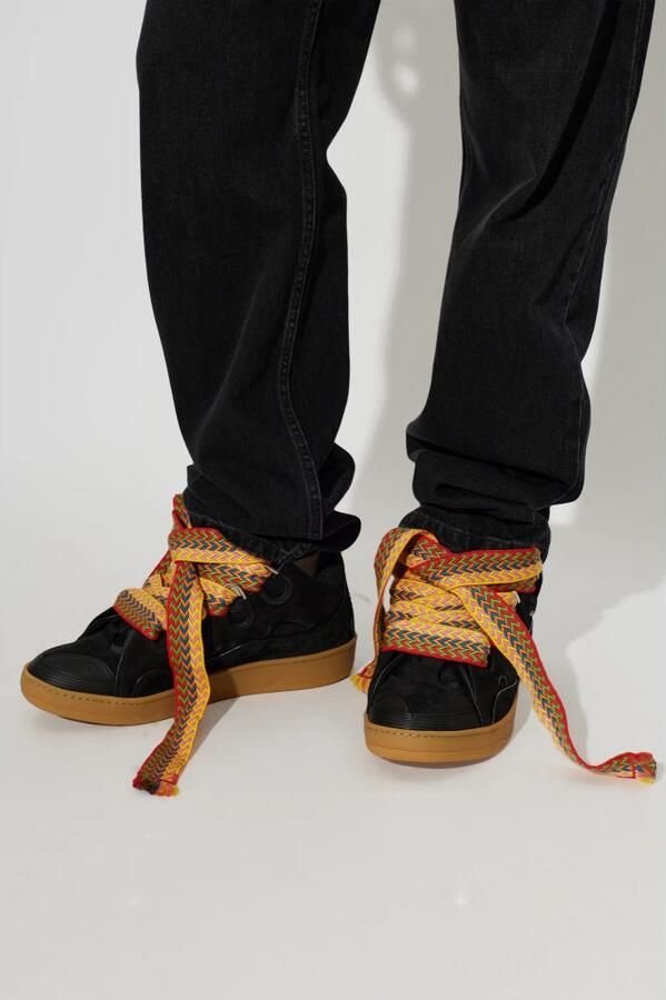 Lanvin Leather Curb Sneakers - Foto 5